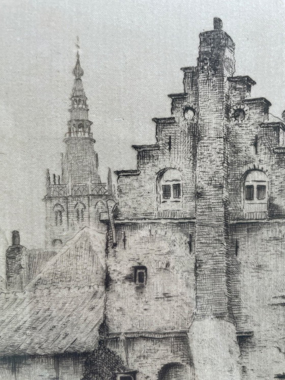 Image 1 of Kunstradierung 's-Hertogenbosch Nieuwstraat - Hendrik de Laat