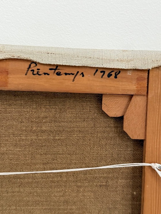 Image 1 of Óleo sobre lienzo pintura antigua