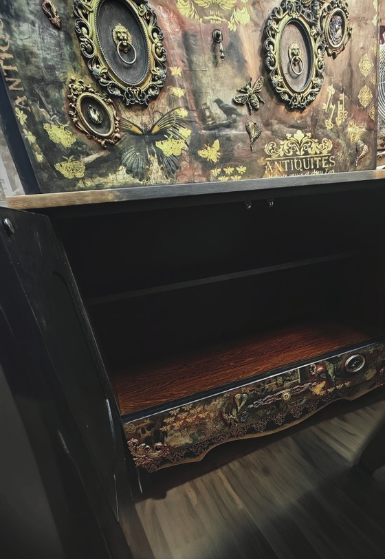 Image 1 of Mobile bar-credenza in stile retrò