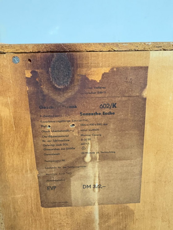 Image 1 of Mid-Century Hellerau dressoir, buffetkast, woonkamerkast, vintage