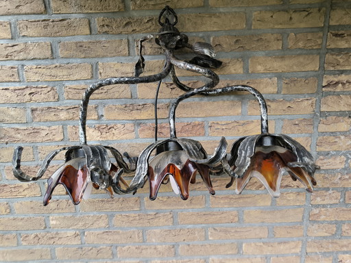 Lampada brutalista degli anni '70