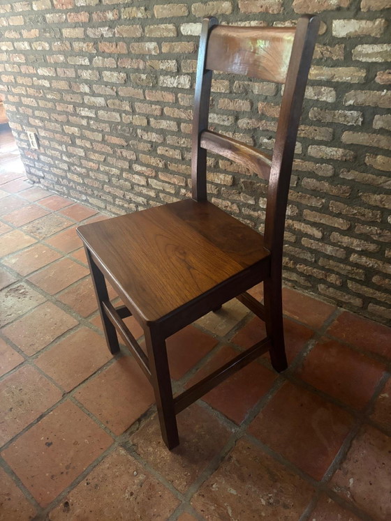 Set of 10 commissioned dining chairs in the French style, approximately 30 years old – Anna Mes, Wood (photo 5 of 8)