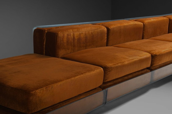 Image 1 of Seltenes Ecksofa aus Acrylglas von Roberto Monsani für Acerbis, Italien 1975