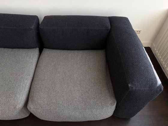 Modulare Sofa-Elemente, zwei Stück, grauer Textil, HAY, Stoff, Modern (Foto 5 von 5)