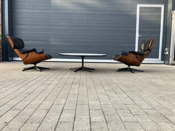 Image 1 of 2x Eames Lounge Chair Contura/Fehlbaum 1950er Jahre