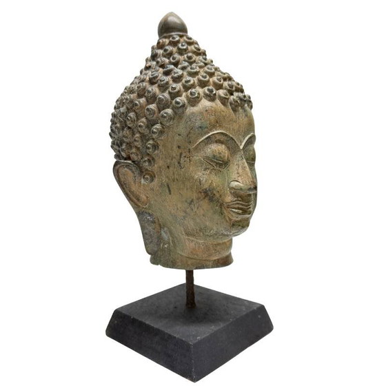 Testa di Buddha Antica in Bronzo – Thailandia – XIX Secolo – Lotto 452 – Sculture, Bronze (photo 2 of 8)