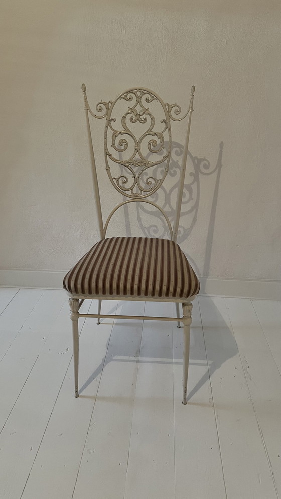 Image 1 of Chaise italienne vintage en fer