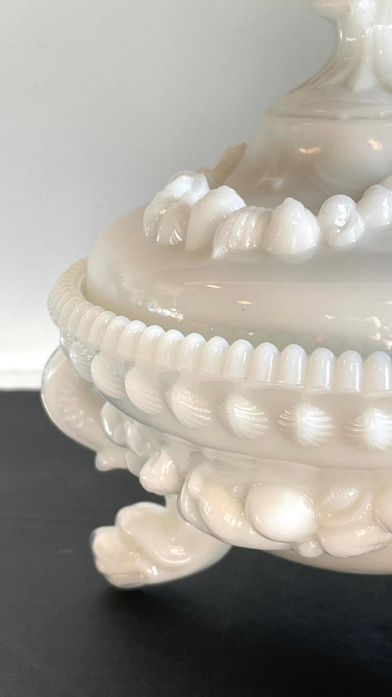 Image 1 of Vintage opaline glass candy dish