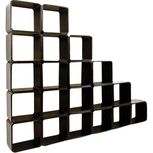 Scaffali modulari in legno vintage