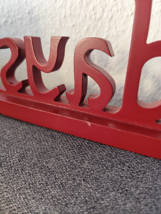 Image 1 of Großer Holzschriftzug rot 53 cm dekorativ USA Deko zum Aufstellen