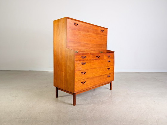 Image 1 of Peter Hvidt Orla Mølgaard-Nielsen Secretary Midcentury Søborg teak