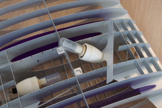 Image 1 of Titania Queen Luceplan D17Q suspension XL 140cm violet rouge vert