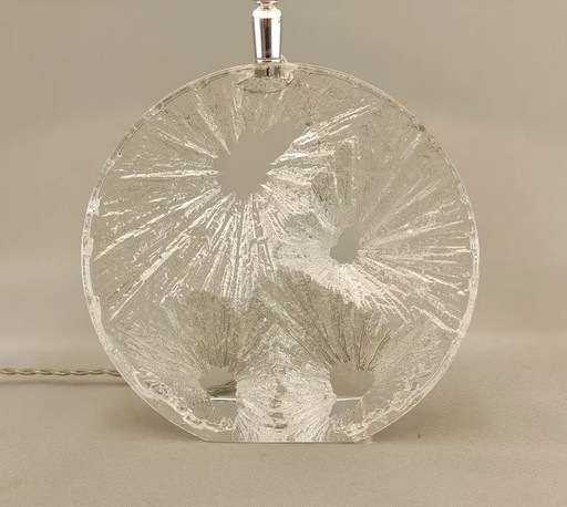 Daum Critères Lampe mit neuem satiniertem Schirm