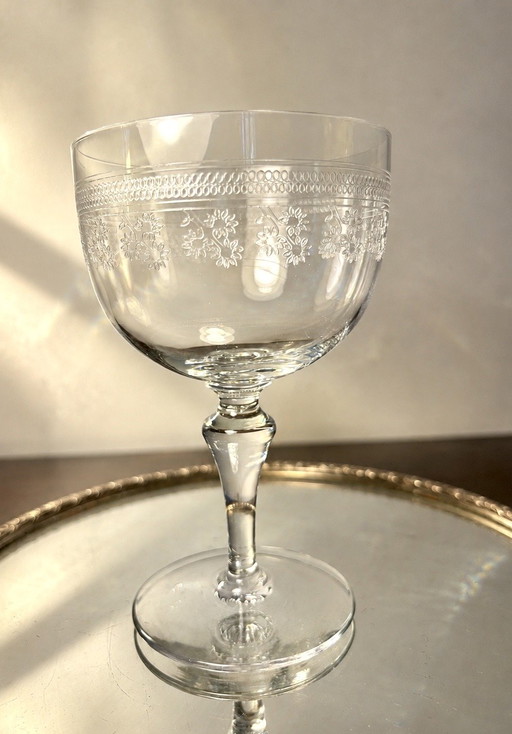 Vaso de agua Baccarat modelo Pampadour anterior a 1936 – glazen karaffen, Crystal
