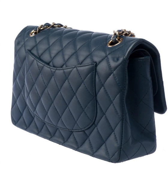 Image 1 of Borsa CHANEL Timeless/Classique in Cuir Bleu - 103394
