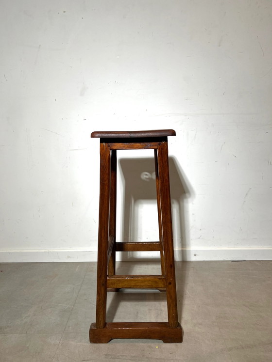 Tabouret de bar vintage en bois massif rustique – Tabourets de bar (photo 5 of 5)