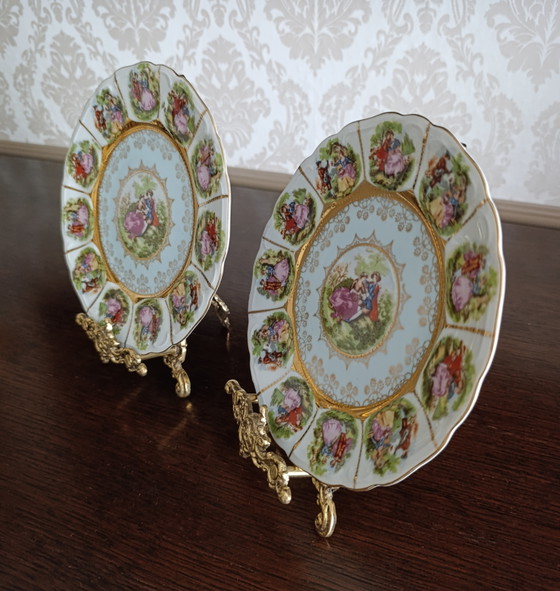 Set di 2 piatti decorativi vintage in porcellana tedesca. – Oggetti decorativi, Porcelain (photo 5 of 10)