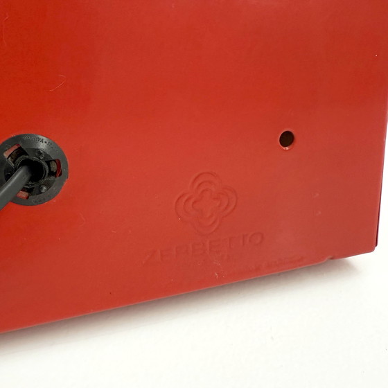 Image 1 of Red Double Neon Lamp by Gian N. Gigante for Zerbetto, 1980s