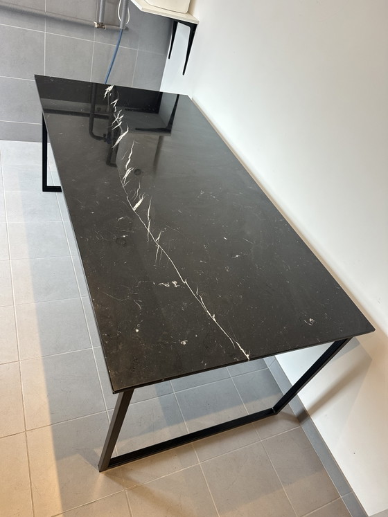 Image 1 of Marble table (Nero Marquina) 2x1m by Aime Té