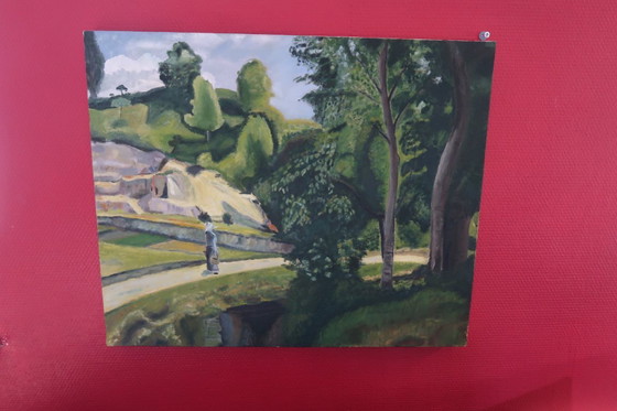 Image 1 of Vintage Oil on Canvas Painting - 20th Century 24" x 20" (2C09)