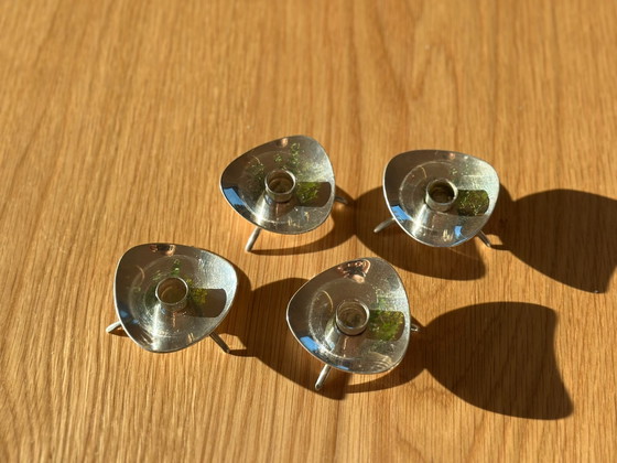 Carl Cohr Candle holders 4 pieces Alta – Metal, Silver (photo 2 of 5)