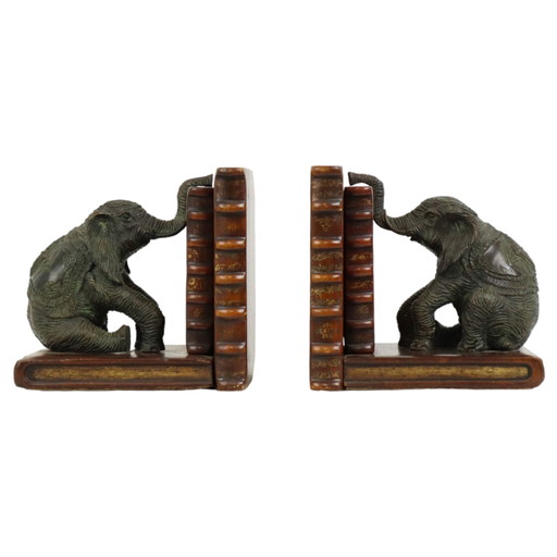 Bronze Elefant Buchstützen