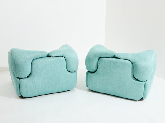 Image 1 of Paire de fauteuils Confidential d'Alberto Rosselli pour Saporiti, 1970