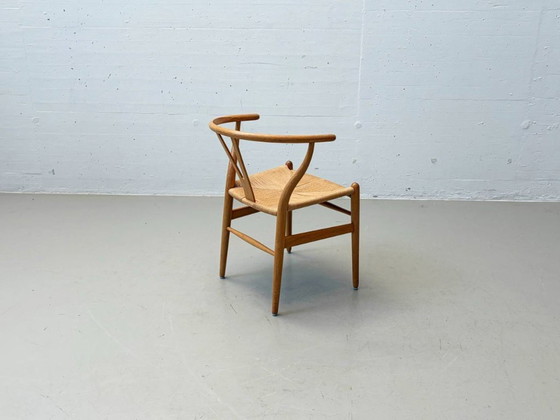 Image 1 of Set of 6 Wishbone Chairs CH24 by Hans J. Wegner for Carl Hansen & Søn, Denmark, 1990s