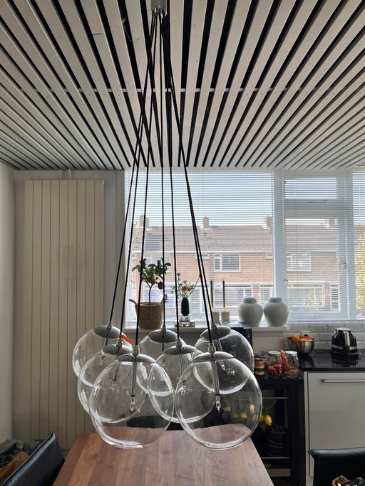 Leitmotiv halogen cluster lamp including dimmer and 2 spare bulbs