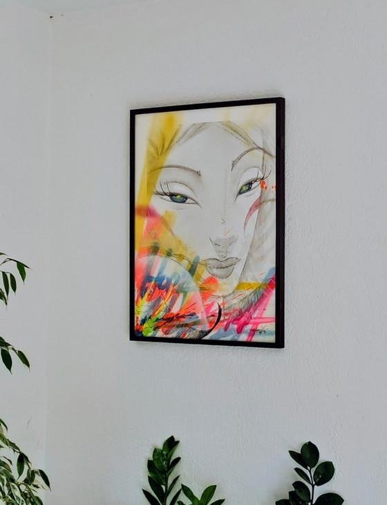 UTOPIA - Vandal White Précious - Tela d'artista incorniciata, Dipinti e disegni, Carta, Altro, Bianco, Modern (foto 2 di 15)