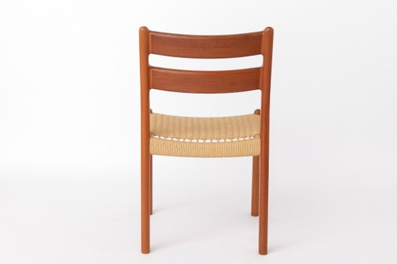 Set di 4 Sedie da pranzo danesi in teak di EMC Møbler, Danish Cord, Danimarca, anni '60-'70 – Wood, Vintage (photo 7 of 10)