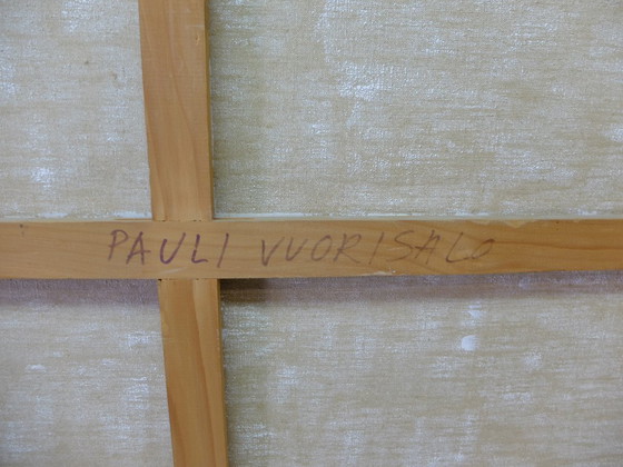 Image 1 of Olio su tela, firmato e datato 1970, di Pauli Vuorisalo, pittore finlandese