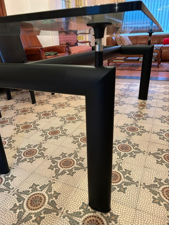 Image 1 of Glazen tafel in stijl van Cassina