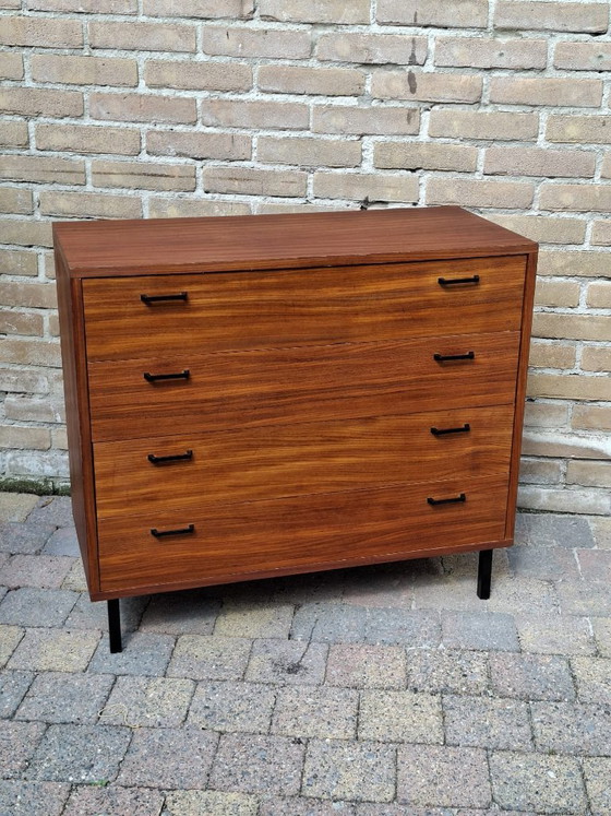 Beautiful Vintage Simpla Lux Chest of Drawers | 1960s Teak | Mid-Century Design – Wood (photo 12 of 12)