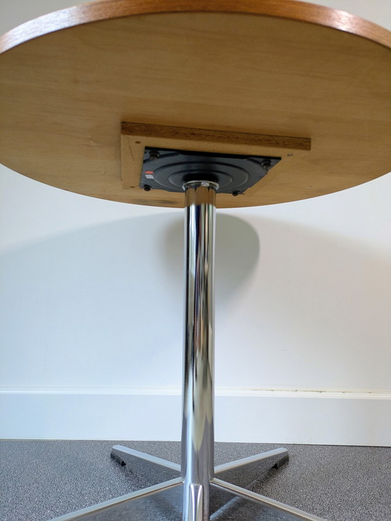 Image 1 of Vintage design koffietafel rond hout