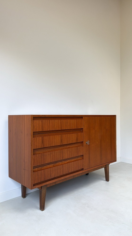 Vintage Teak Wooden Sideboard, Brown (photo 2 of 10)