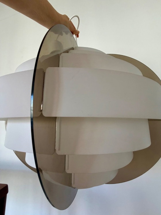 Lampada a sospensione Strips Mid-Century di Brylle et Jacobsen, Danimarca 1965 – Quality System (photo 5 of 6)