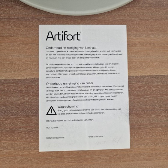 Image 1 of Large Oval Dining Table in Oak by Pierre Paulin for Artifort, 2018