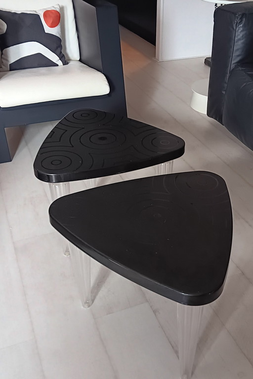 2x Ikea Bolso side tables 1990s