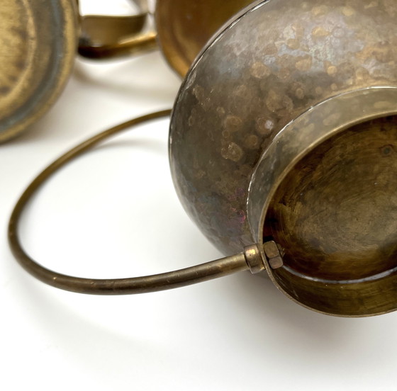 Image 1 of Collection of watering cans – 2× Ebert, 2× brass (1960s) & 1× very old copper can (around 1900)