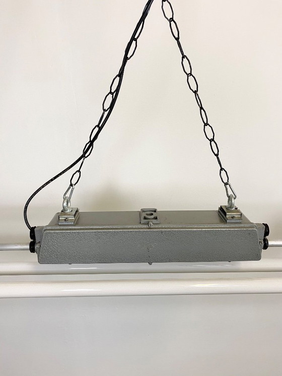 Image 1 of Lampada tubolare grigia industriale di Elektrosvit, anni '70