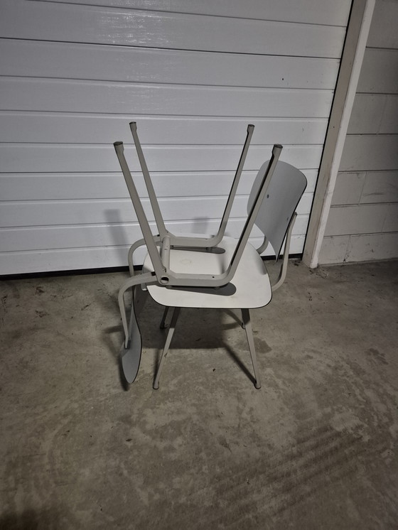 Image 1 of 2 chaises Friso Kramer Revolt en acier soigné