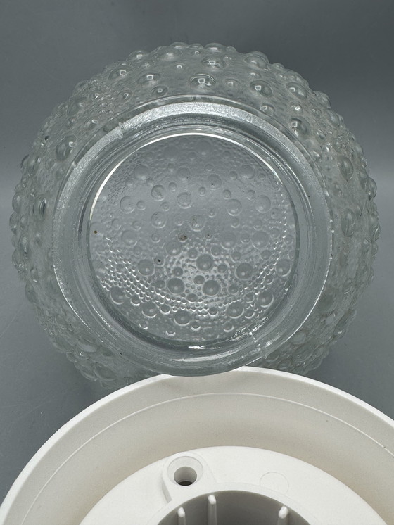 Image 1 of Tafellamp met bubbelglas bol