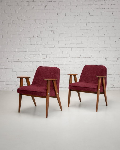 Fauteuil Chierowski 366 vintage restauré, moderne du milieu du siècle