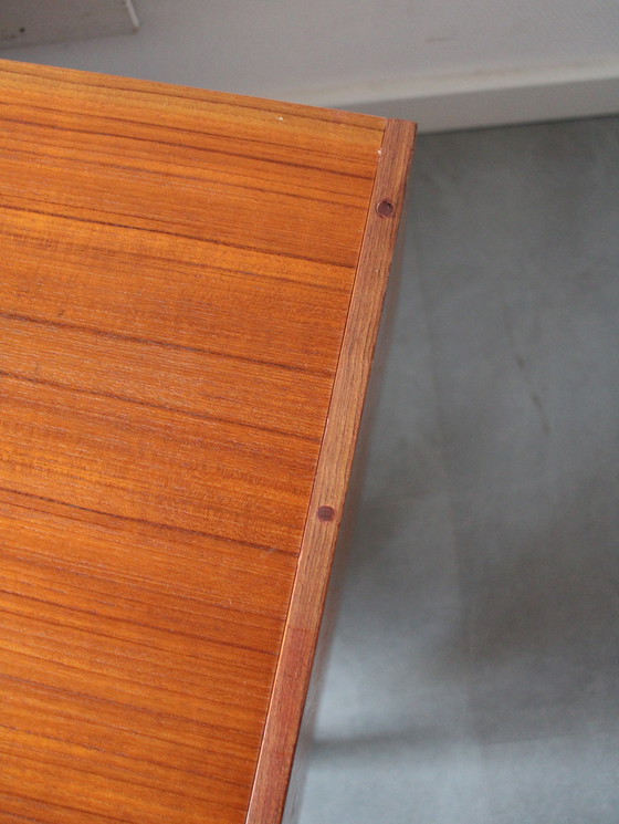 Image 1 of Vintage Deens dressoir in teak, zeer diep! Ideaal voor platenspelers