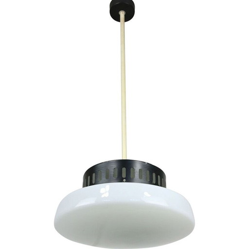 Vintage opaline hanglamp, Deens