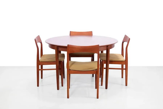 Vintage Danish design teak round dining table – Scandinavian (photo 5 of 7)