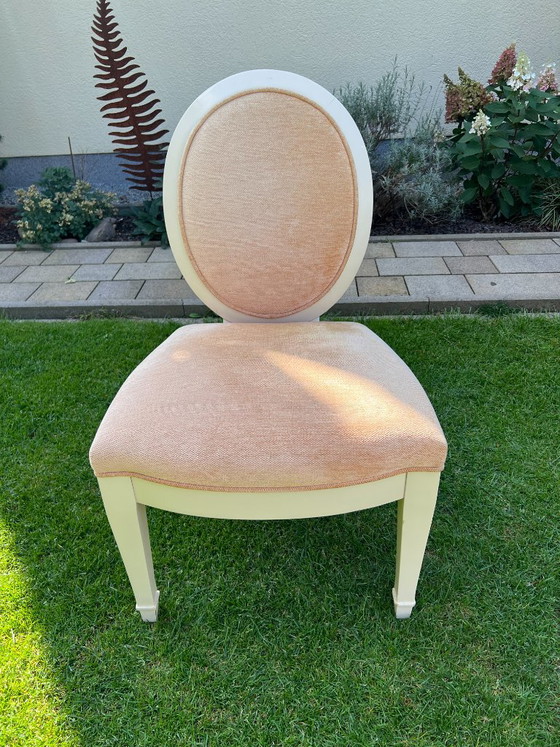 Juego de 6 sillas de comedor Donghia "Grand Flute" "Grand Soleil" de John Hutton (4 sillas laterales / 2 (photo 4 of 14)