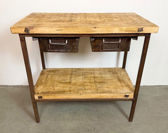 Image 1 of Vintage Industrial Worktable, 1960s