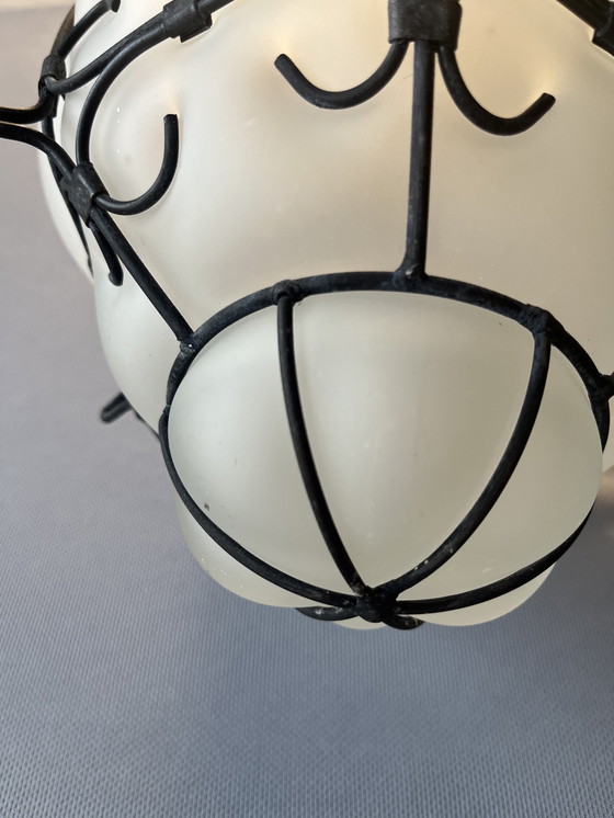 Image 1 of Paar venezianischer mundgeblasener Glaslampen